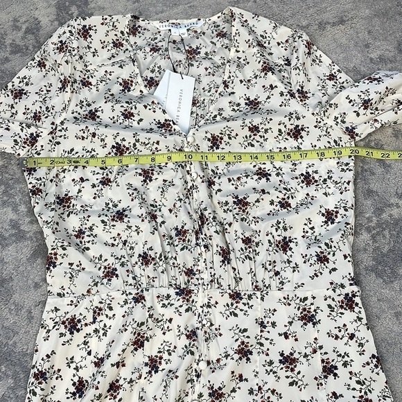 NWT Veronica Beard Riggins Dress Silk Floral Whitestone Mini Sz 12 - Picture 12 of 15